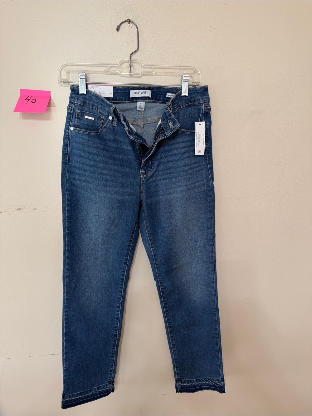 Nine West Dark Blue Cropped Ankle Jeans